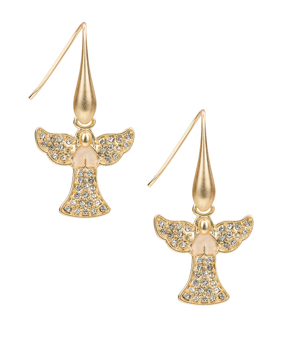 Patricia Nash Angel Drop Earrings - Holiday Memories Collection