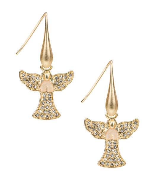 Patricia Nash Angel Drop Earrings - Holiday Memories Collection