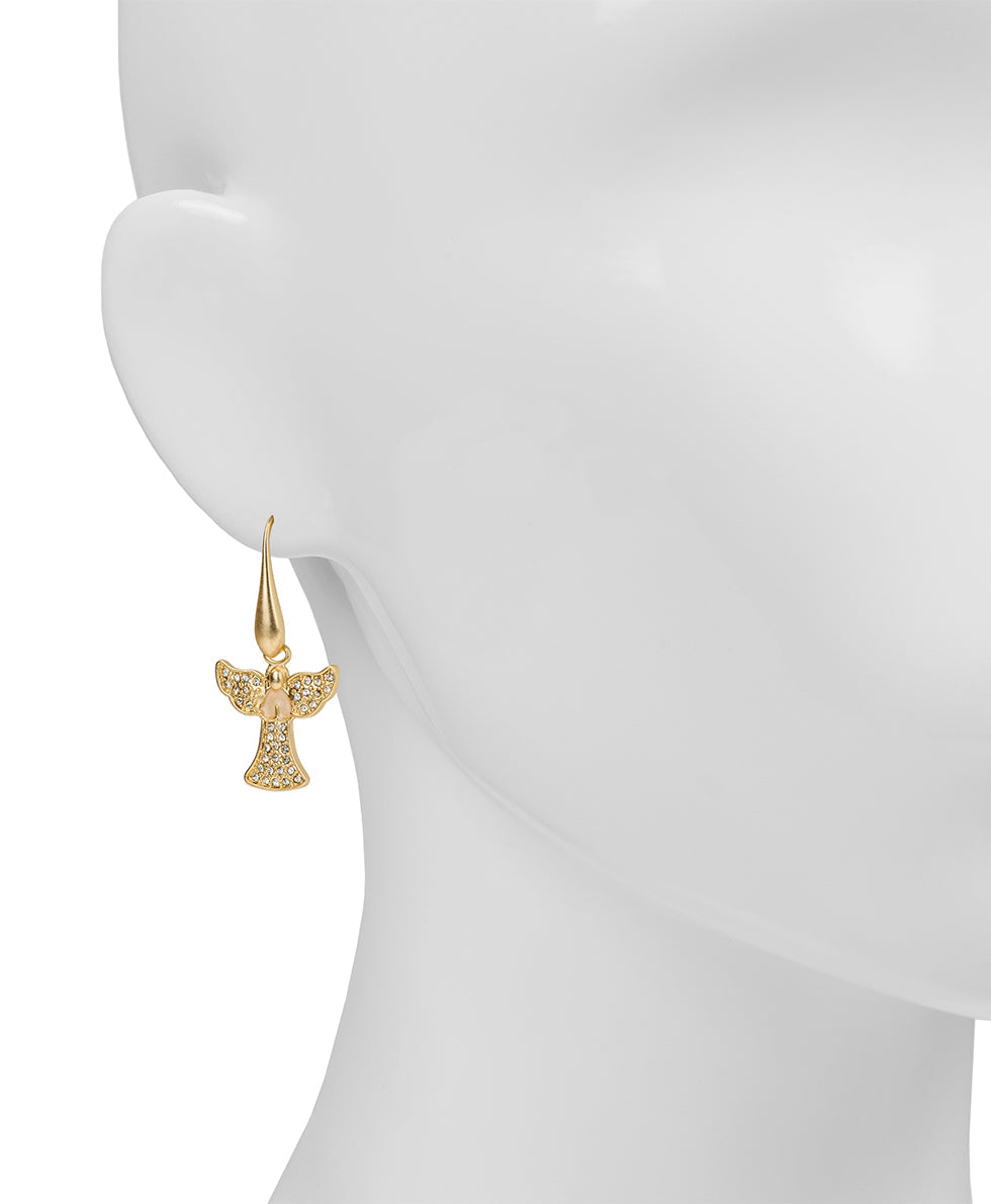 Patricia Nash Angel Drop Earrings - Holiday Memories Collection