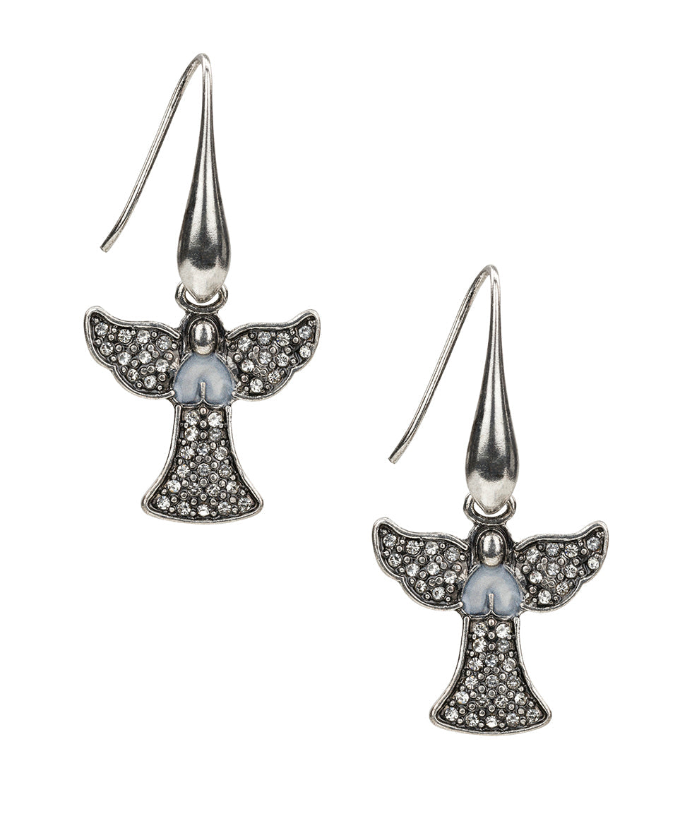 Patricia Nash Angel Drop Earrings - Holiday Memories Collection