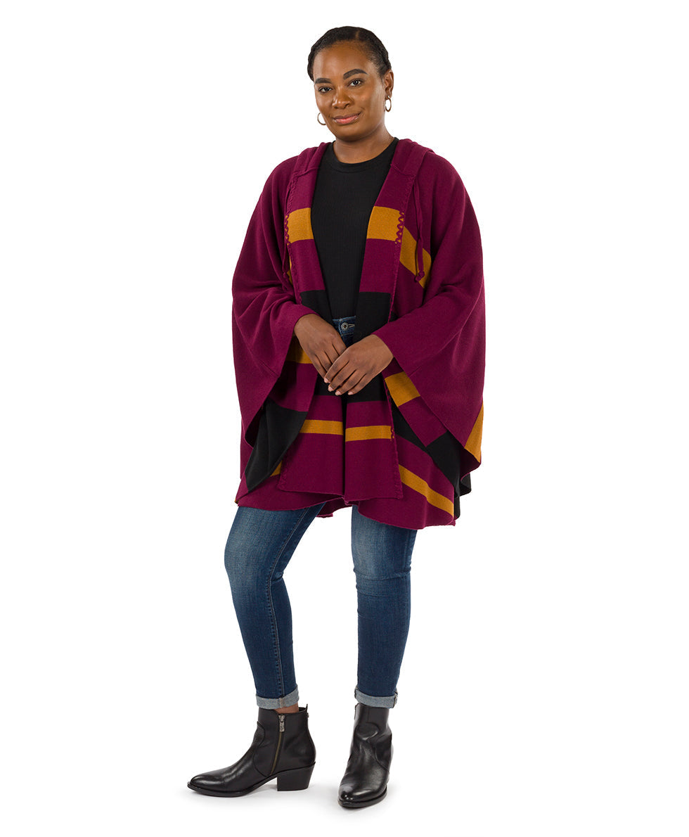 Patricia Nash Striped Hooded Cape - Classics