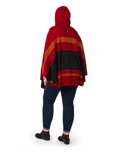 Patricia Nash Striped Hooded Cape - Classics