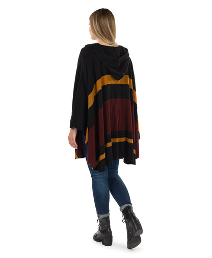 Patricia Nash Striped Hooded Cape - Classics
