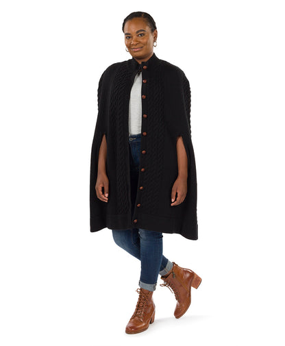Patricia Nash Long Cable Cape - Vintage