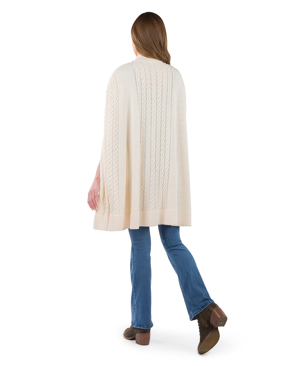 Patricia Nash Long Cable Cape - Vintage