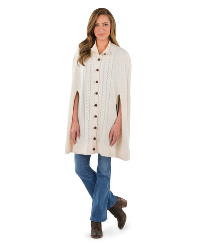 Patricia Nash Long Cable Cape - Vintage