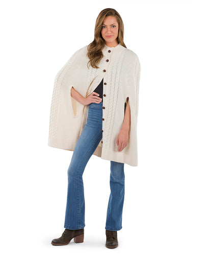 Patricia Nash Long Cable Cape - Vintage