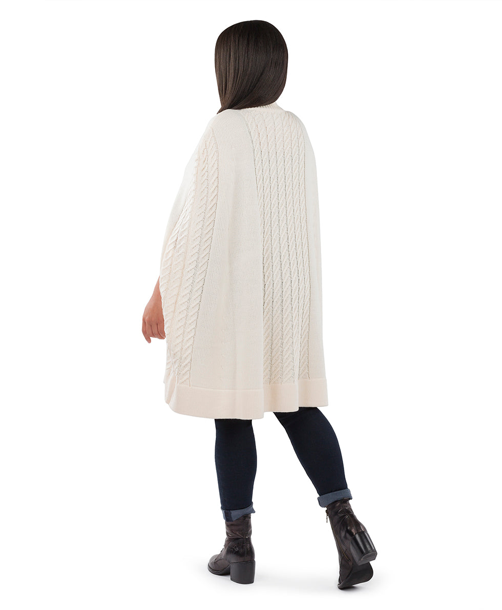 Patricia Nash Long Cable Cape - Vintage