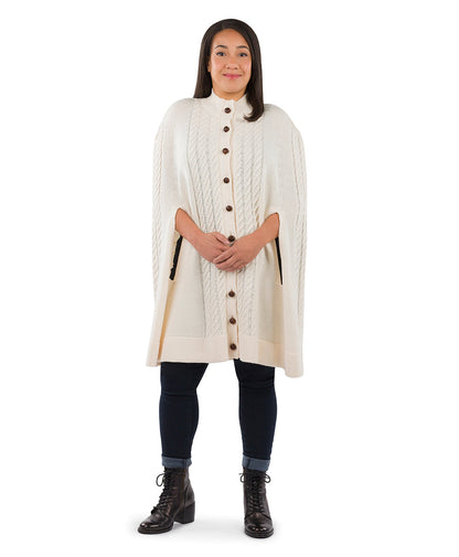 Patricia Nash Long Cable Cape - Vintage