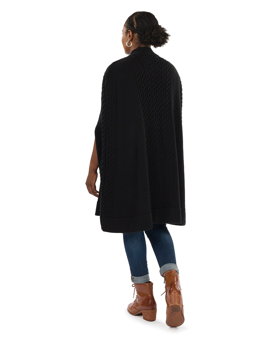 Patricia Nash Long Cable Cape - Vintage