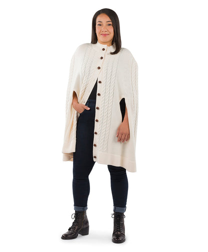 Patricia Nash Long Cable Cape - Vintage