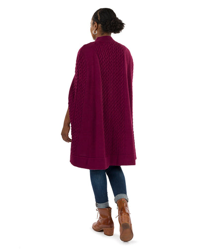 Patricia Nash Long Cable Cape - Vintage
