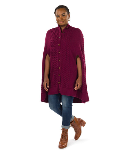Patricia Nash Long Cable Cape - Vintage