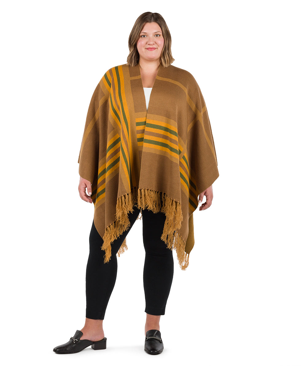 Patricia Nash Striped Shawl - Fringed