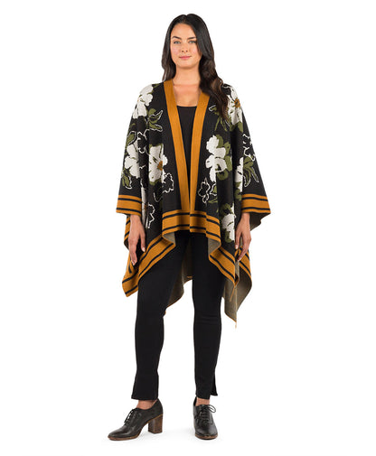 Patricia Nash Shawl - Marigold Harvest - Black