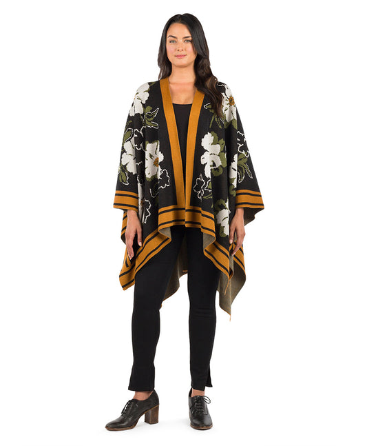 Patricia Nash Shawl - Marigold Harvest - Black