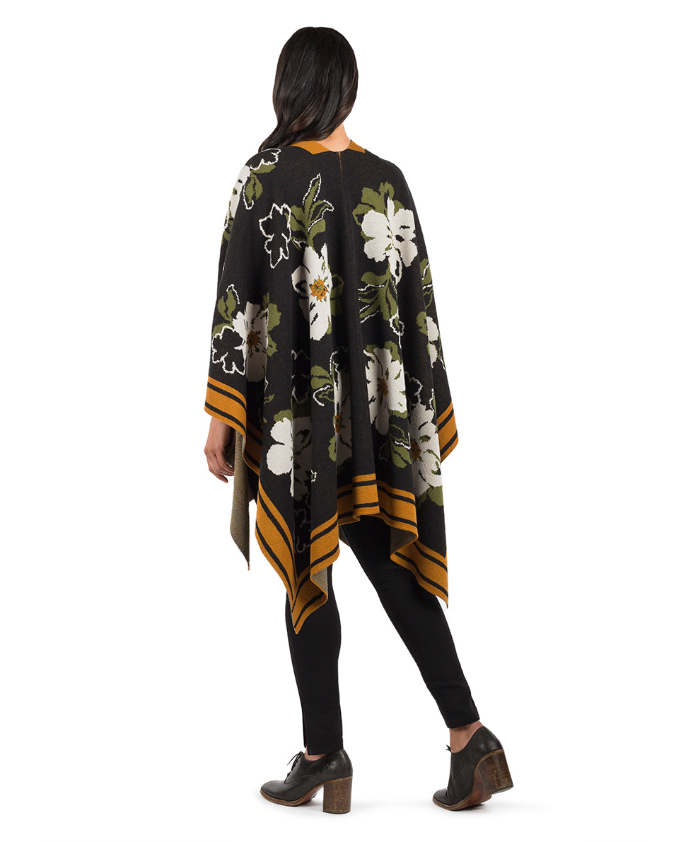 Patricia Nash Shawl - Marigold Harvest - Black