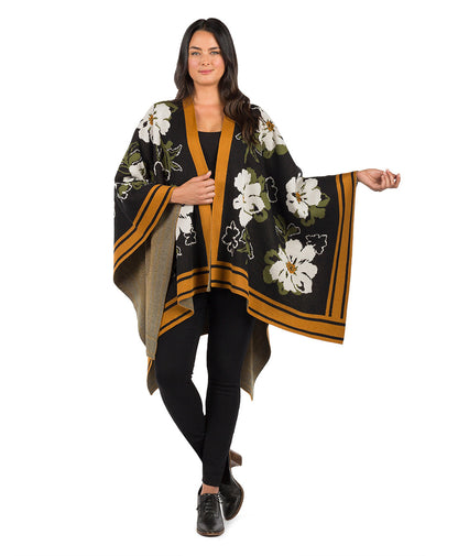 Patricia Nash Shawl - Marigold Harvest - Black