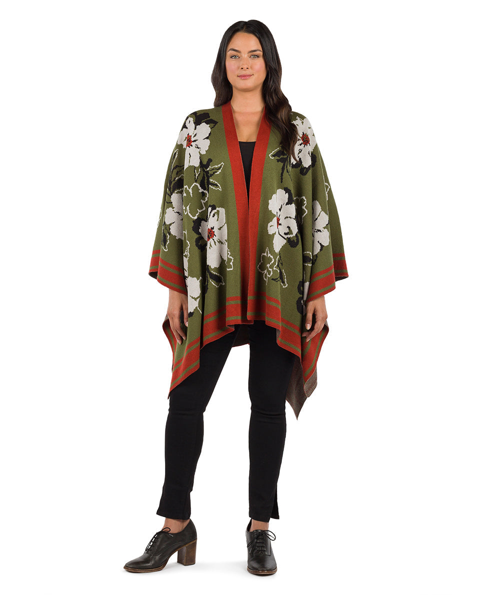 Patricia Nash Shawl - Marigold Harvest - Soft Olive