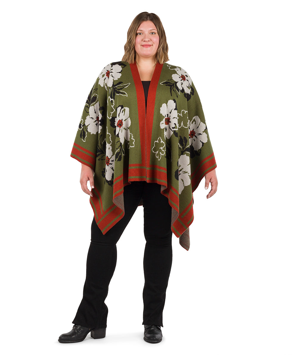 Patricia Nash Shawl - Marigold Harvest - Soft Olive