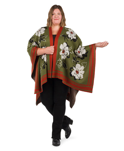 Patricia Nash Shawl - Marigold Harvest - Soft Olive
