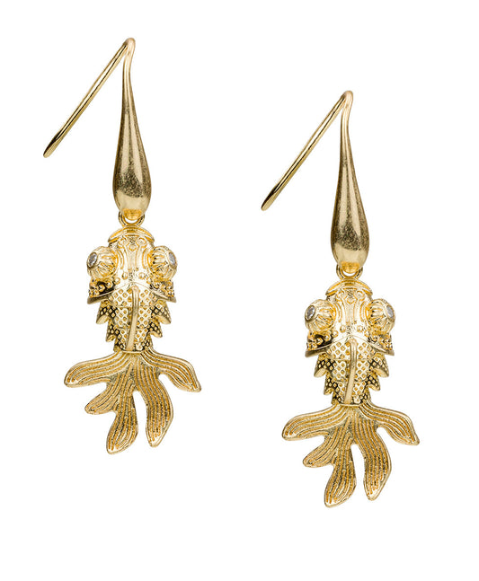 Patricia Nash Fish Drop Earrings - Nautical Collection