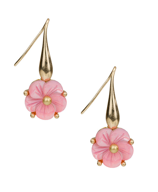Patricia Nash Flower Drop Earrings - Raffia Collection