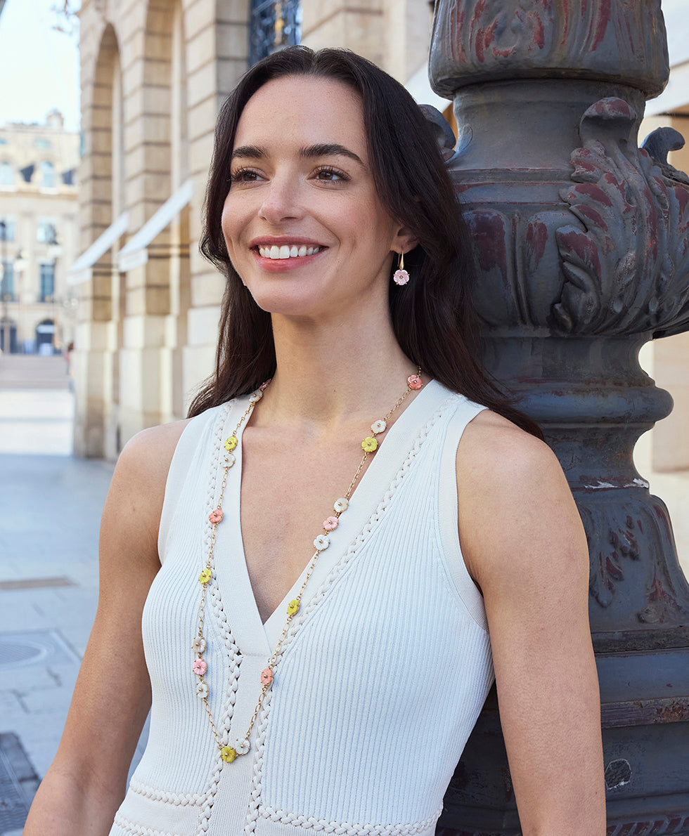 Patricia Nash Flower Drop Earrings - Raffia Collection