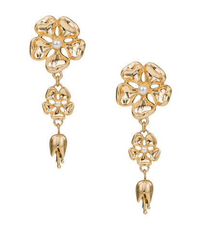 Patricia Nash Double Drop Post Earrings - French Garden Collection