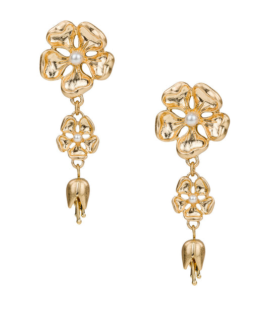 Patricia Nash Double Drop Post Earrings - French Garden Collection