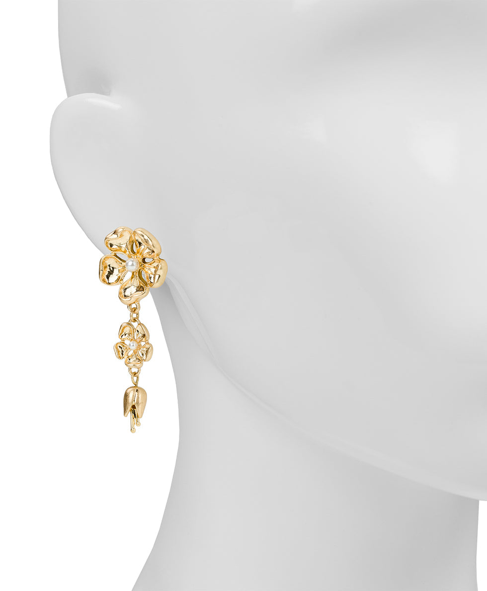 Patricia Nash Double Drop Post Earrings - French Garden Collection