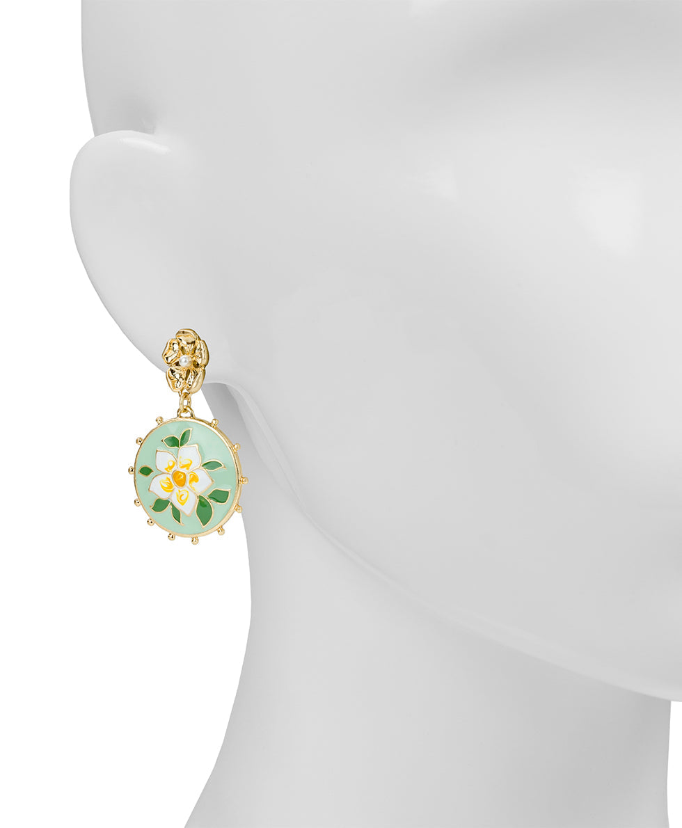 Patricia Nash Flower Post Earrings - Cloisonne Collection