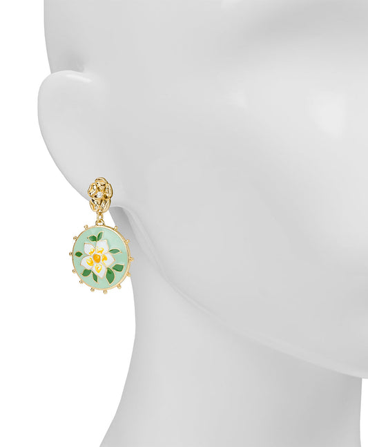 Patricia Nash Flower Post Earrings - Cloisonne Collection