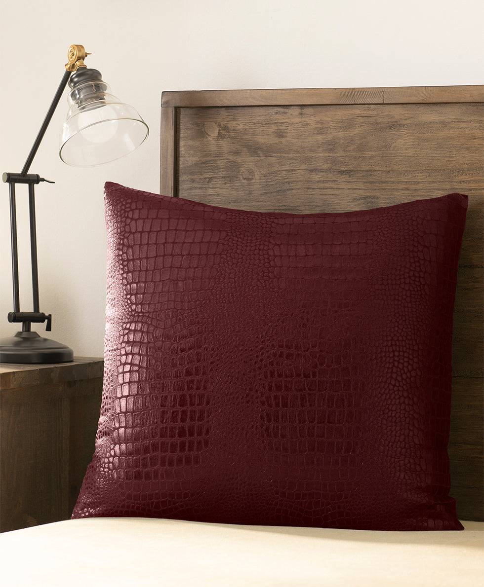 Patricia Nash Croc Embossed Euro Sham - Faux Croc Leather Collection