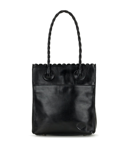Patricia Nash Charline Tote | Cavo Tooled Applique | Distressed Black