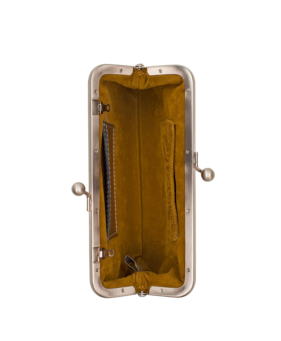 Patricia Nash Mini Potenaz W/ Chain Crossbody | Vintage Distressed Meta...