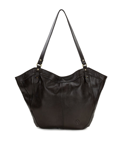 Patricia Nash Liliane Tote | Rugged Natural Grain | Chocolate