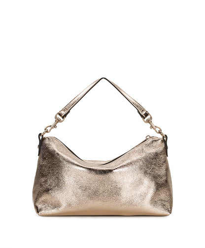 Patricia Nash Kolena Hobo Crossbody | Rugged Natural Grain | Champagne