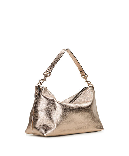 Patricia Nash Kolena Hobo Crossbody | Rugged Natural Grain | Champagne