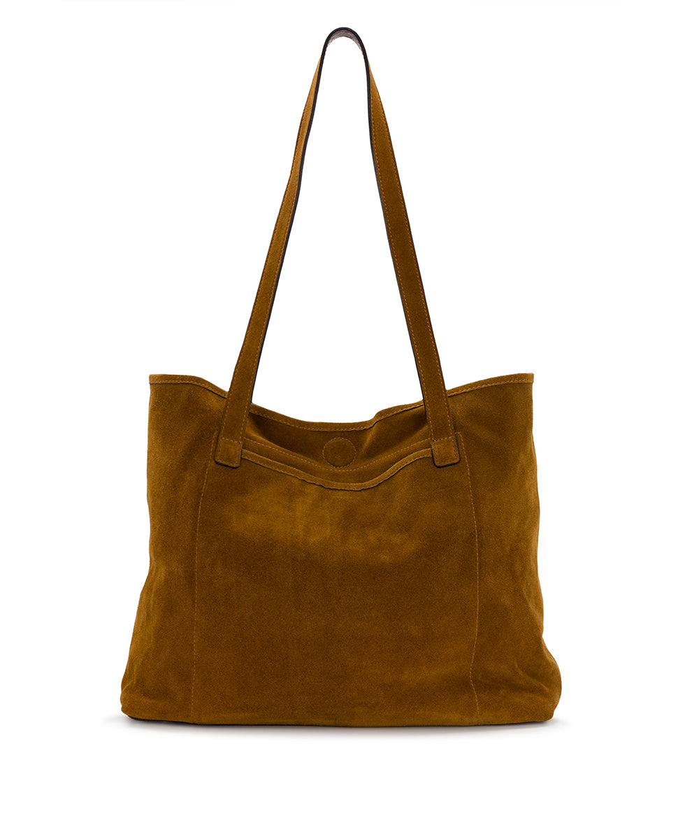 Patricia Nash Elise Tote | Suede Leather | Cognac | Patricia Nash