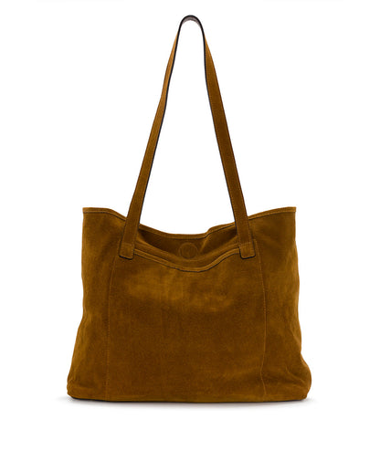 Patricia Nash Elise Tote | Suede Leather | Cognac | Patricia Nash