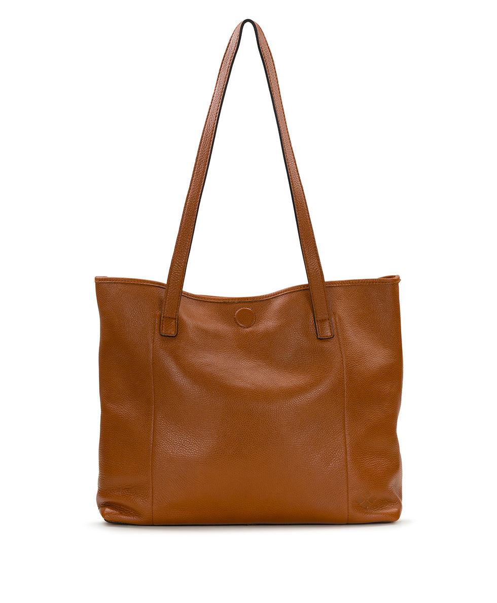 Patricia Nash Elise Tote | Brazilian Rugged Leather | Cognac