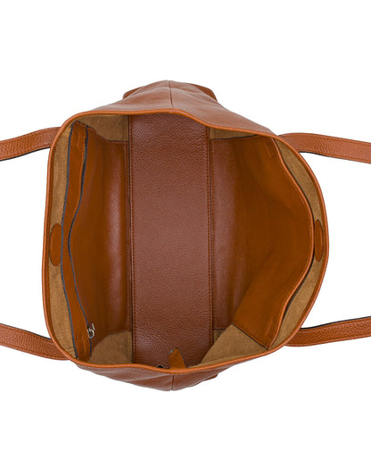 Patricia Nash Elise Tote | Brazilian Rugged Leather | Cognac
