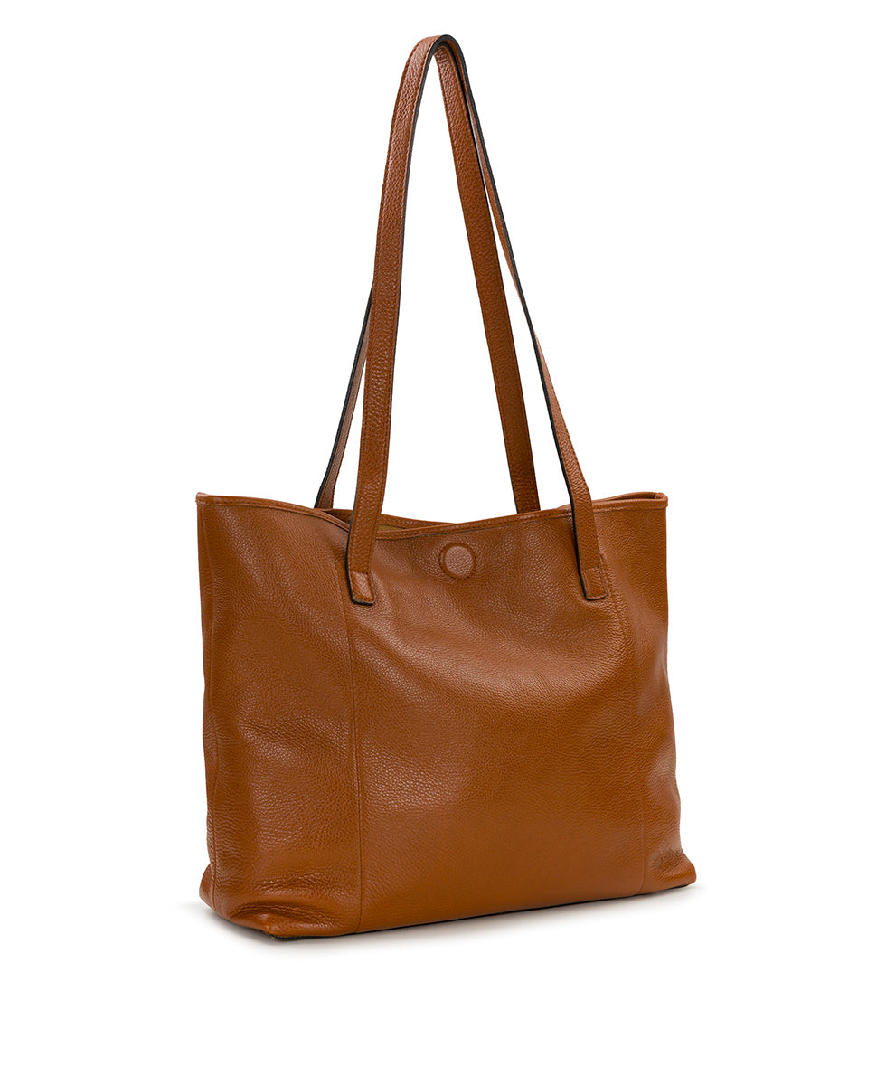 Patricia Nash Elise Tote | Brazilian Rugged Leather | Cognac