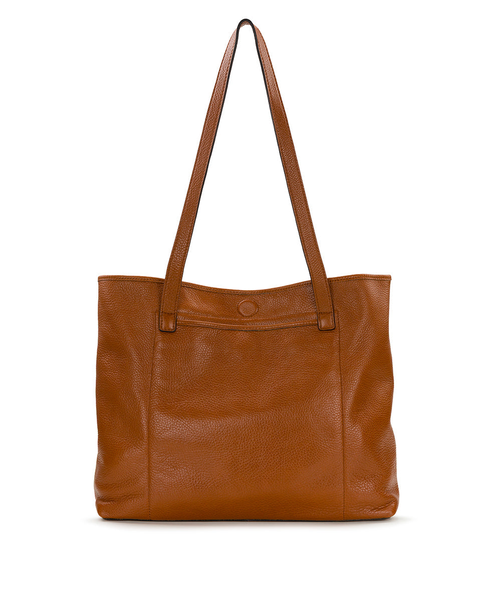 Patricia Nash Elise Tote | Brazilian Rugged Leather | Cognac