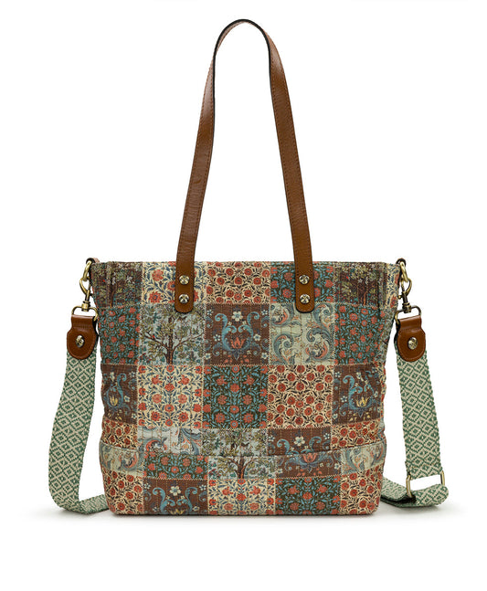 Patricia Nash Perugia Tote | Nordic Patchwork Cotton | Nordic Patchwork