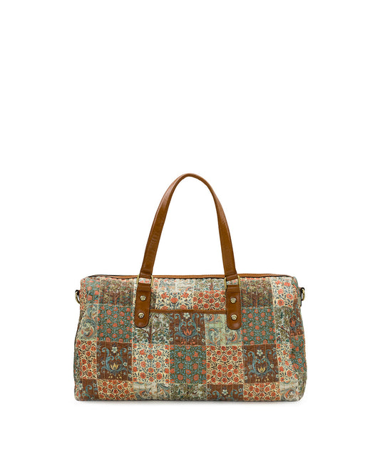Patricia Nash Milano Weekender | Nordic Patchwork Cotton | Nordic Patch...