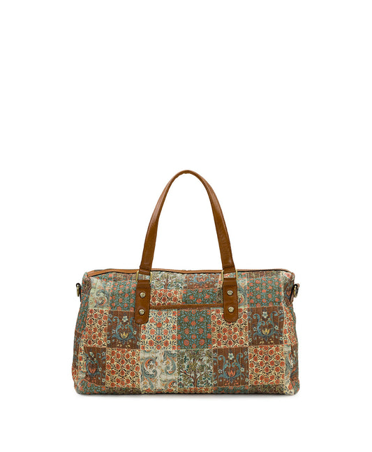 Patricia Nash Milano Weekender | Nordic Patchwork Cotton | Nordic Patch...