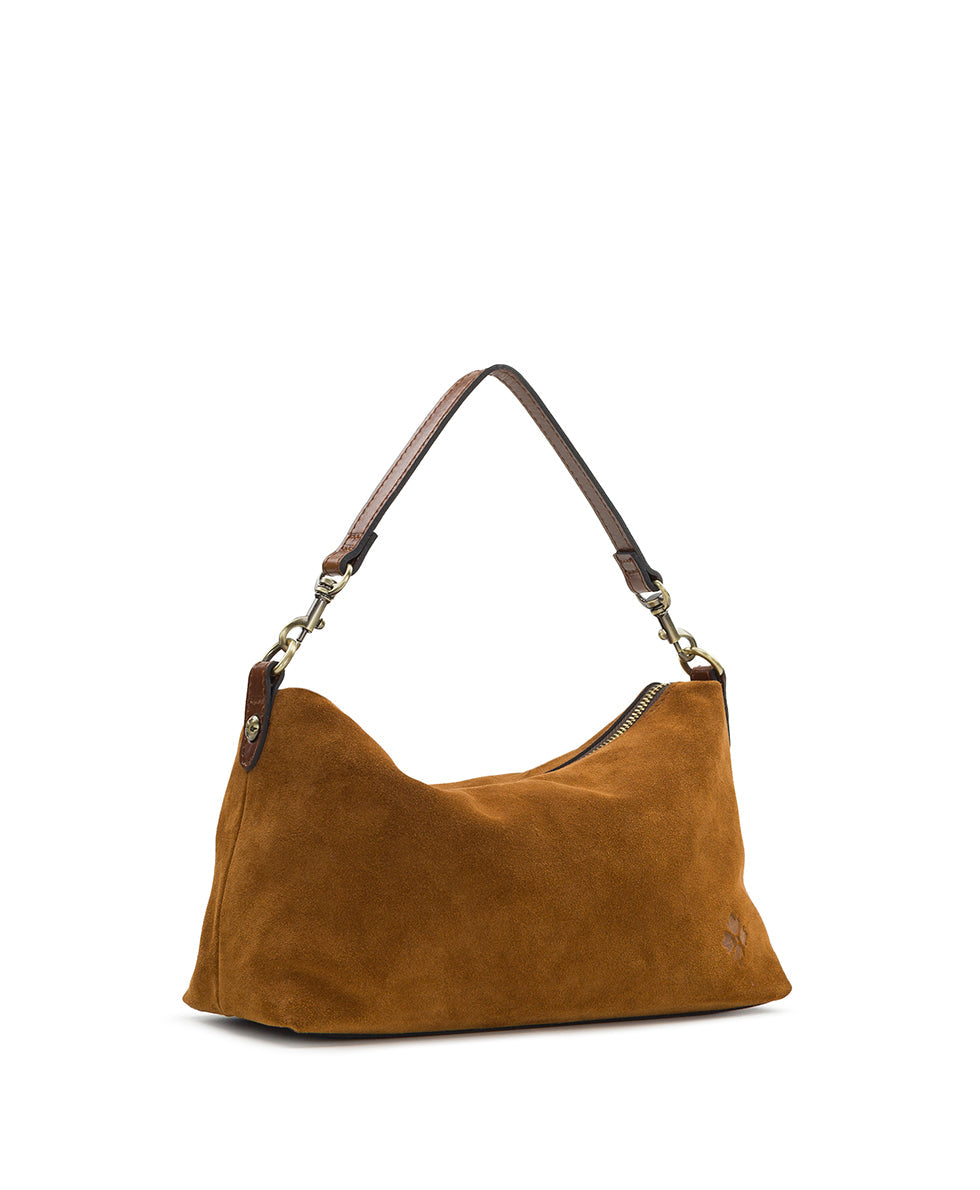 Patricia Nash Kolena Hobo Crossbody - Suede Leather