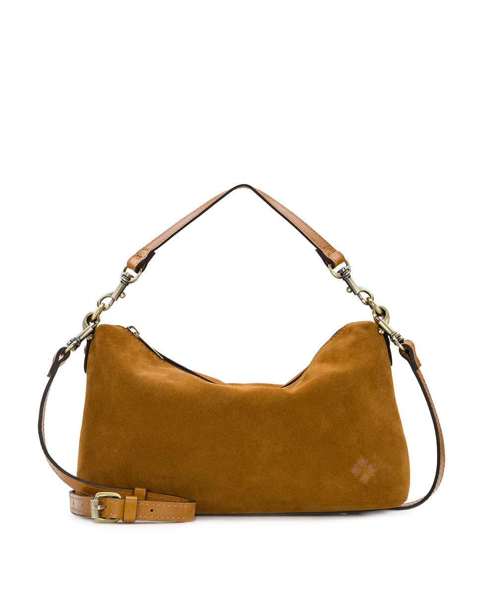Patricia Nash Kolena Hobo Crossbody - Suede Leather